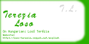 terezia loso business card