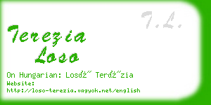 terezia loso business card